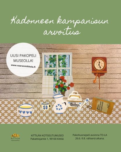 Pakohuonepeli Kadonneen kampanisun arvoitus